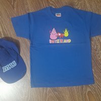 Синя тениска 116/128-5лв+подарък шапка Дисни, снимка 1 - Детски тениски и потници - 28891987