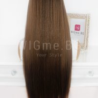 Дълга кестенява перука с черни корени Сидни, снимка 7 - Аксесоари за коса - 38010856