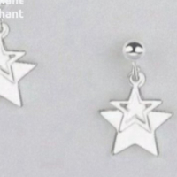 Outlet Sale Сребърни висящи обеци,колекция"Stars",основа топчета/нови, снимка 1 - Колиета, медальони, синджири - 44895709