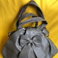 Frederic T Paris дамска обемна сива чанта естествена кожа оригинал, снимка 9 - Чанти - 37320710