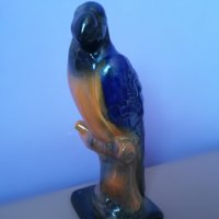 Винтидж, ретро порцеланова фигура, статуетка папагал, снимка 2 - Антикварни и старинни предмети - 37200331