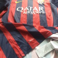 Nike Barcelona Mens SS Home Shirt - страхотна футболна тениска КАТО НОВА, снимка 7 - Тениски - 32635620