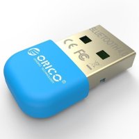 Orico блутут адаптер Bluetooth 4.0 USB adapter, blue - BTA-403-BL, снимка 1 - Кабели и адаптери - 43481999