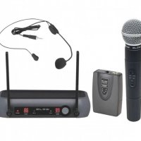 Професионална система PRM-903, 1 безжичен микрофон, 1 микрофон диадема, 50m, снимка 4 - Аудиосистеми - 39691388