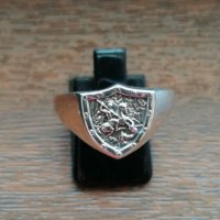 Нов сребърен пръстен Св. Георги размер 62 може да бъде направен по Ваш размер, снимка 1 - Пръстени - 28500604