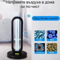 💡 UV озонова лампа за дезинфекция на помещения , снимка 1 - Настолни лампи - 43009792