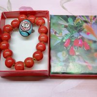 Дамски комплект керамични гривна и пръстен Сова. В кутийка. Идея за подарък., снимка 1 - Гривни - 43473919