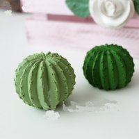 3D топка кактус силиконов молд форма за декорация и украса торта фондан шоколад тесто гипс сапун , снимка 3 - Домашни продукти - 21783212