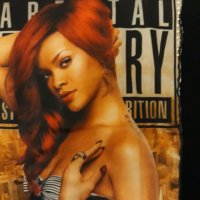 Тениска RIHANNA черен фон с камъни и моден принт, спортно-елегантна, еластан и памук, къс ръкав , снимка 5 - Тениски - 37415997