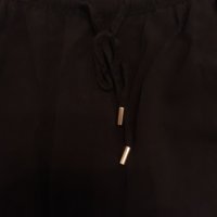 Къс H&M черен панталон биопамук с регулируемо престягане на кръста, двустранни джобове, снимка 5 - Къси панталони и бермуди - 37476541