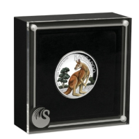Сребърна монета с висок релеф от 1 унция 2023 г. Aвстралийско кенгуру, снимка 2 - Нумизматика и бонистика - 44931299