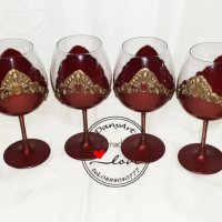 Комплект 6 чаши за вино "Винтидж", снимка 3 - Чаши - 33592670