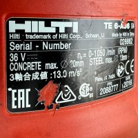 Hilti TE 6-A36 - Акумулаторен перфоратор 36V, снимка 4 - Други инструменти - 43856635