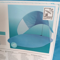 Сенник, НОВА Плажна Тента, сенник, чадър за слънце с UV защита, снимка 4 - Къмпинг мебели - 36399231