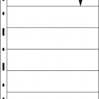 Lindner Uniplate листа за пощенски марки с 6 реда черни, снимка 1 - Филателия - 35351299