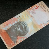 Банкнота - Венецуела - 5 боливара UNC | 2008г., снимка 3 - Нумизматика и бонистика - 26372763