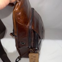 Мъжка чанта от естествена кожа , снимка 3 - Чанти - 42938859