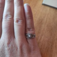 Стар сребърен пръстен филигран (58) , снимка 4 - Пръстени - 38500206