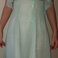 Светлозелена лятна рокля С размер, снимка 2 - Рокли - 40419513