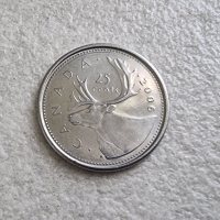 Монети . Канада .1 , 5  и 25 цента.  1 и 2 долара. 5 бройки., снимка 7 - Нумизматика и бонистика - 38663264