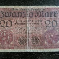 Райх банкнота - Германия - 20 марки | 1918г., снимка 1 - Нумизматика и бонистика - 26696735