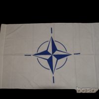 Знаме НАТО 140/85см, снимка 1 - Декорация за дома - 13149936