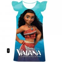 Детска 3D рокля Moana за момичета, 8цвята - 023 , снимка 2 - Детски рокли и поли - 37612333