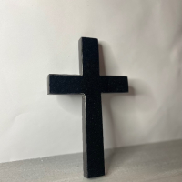 Кръст изработен от черен гранит 20x13x1см, снимка 8 - Траурни и погребални услуги - 44909360