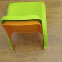Две детски столчета – ярко зелено и ярко оранжево, снимка 6 - Други - 39659542