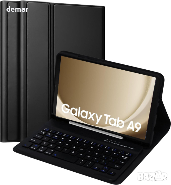 Калъф с клавиатура за Samsung Galaxy Tab A9 8.7" 2023SM-X110/X115/X117, снимка 1