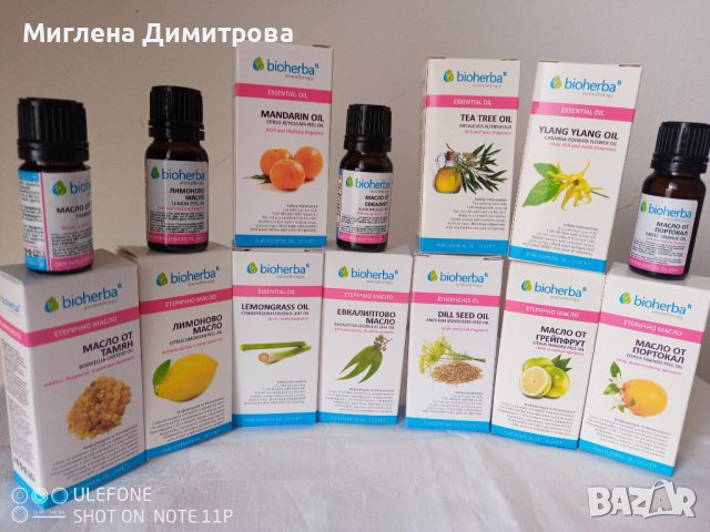 Различни видове етерични масла Биохерба шишенца 10 мл, снимка 1