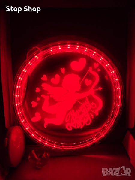 Led лампа Свети Валентин valentine 3d light , снимка 1