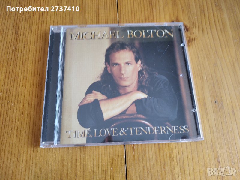 MICHAEL BOLTON - TIME LOVE & TENDERNESS 15лв оригинален диск, снимка 1