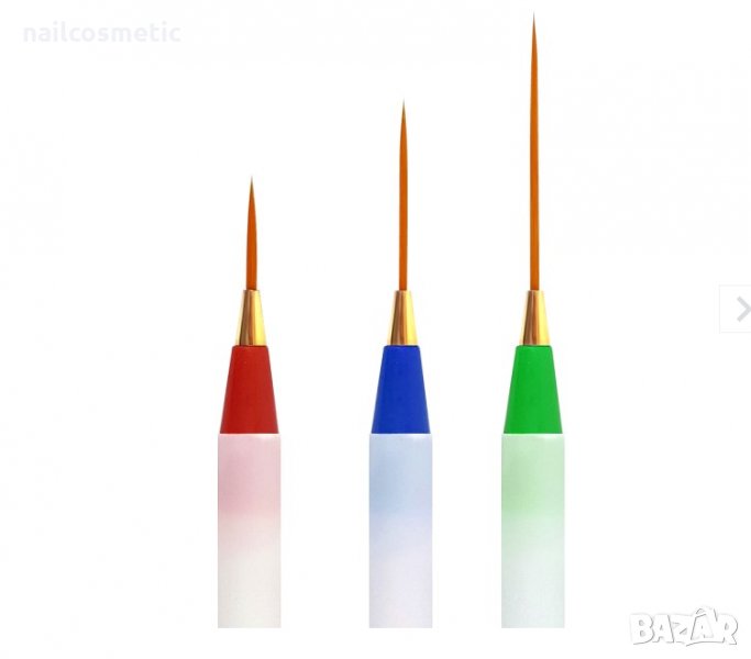 3 четки за линии и финни детайли върху ноктите, снимка 1