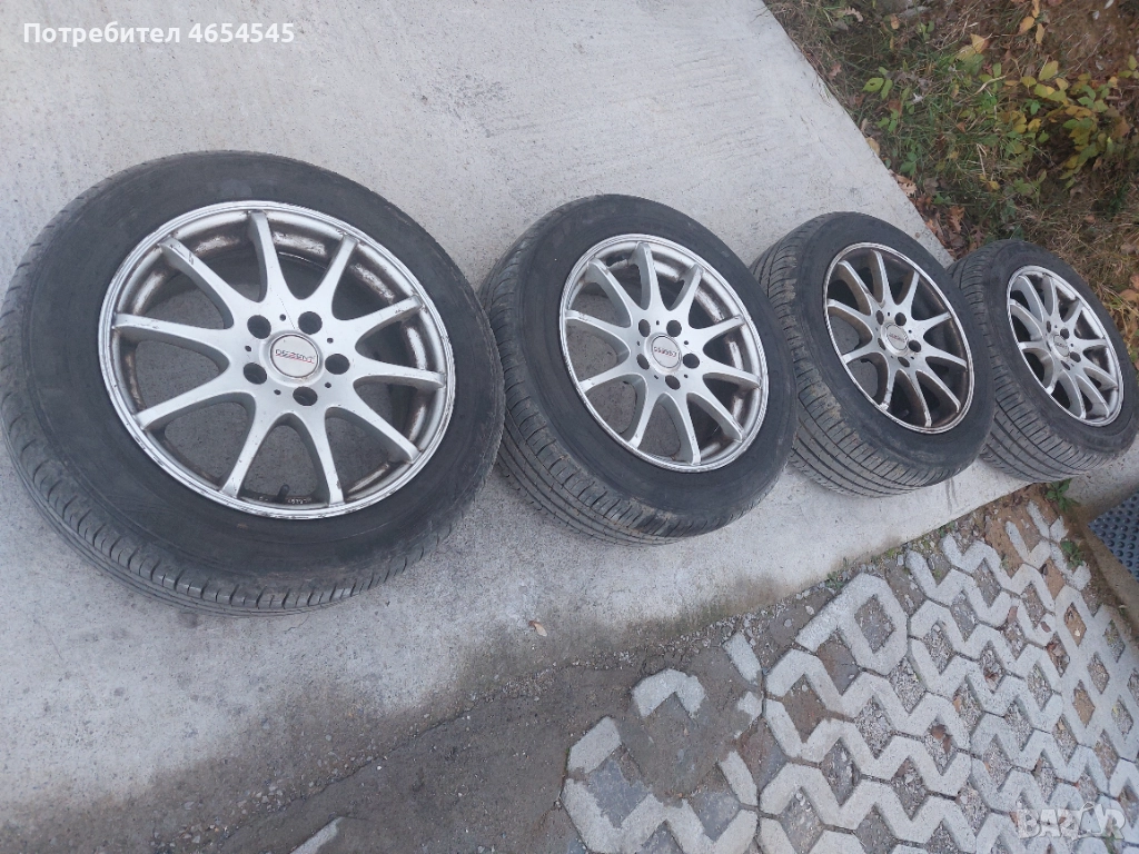 Гуми 16 цола с джанти за Мрцедес С клас W203 В203 205/55/16 7Jx16H2, снимка 1
