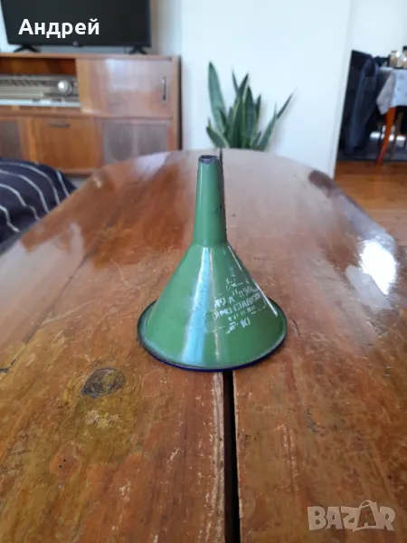 Стара емайлирана фуния, снимка 1