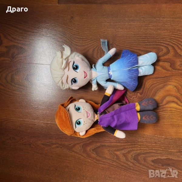 Елза & Aна плюшени кукли, неразличими от нови, снимка 1