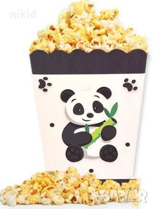 Панда малка Парти кутия за дребни лакомства пуканки и др, снимка 1