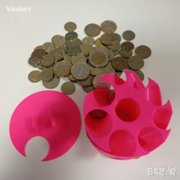 Услуги 3D Print Органайзер за монети - спирален, снимка 1