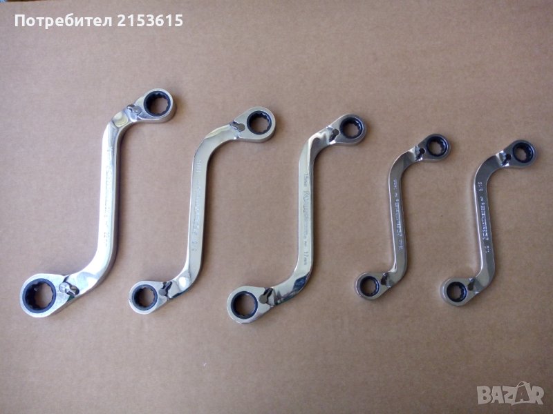 GearWrench 5 БРОЯ КАЧЕСТВЕНИ ЗВЕЗДОГАЕЧНИ ТРЕСЧОТЪЧНИ ИЗКРИВЕНИ КЛЮЧОВЕ , снимка 1