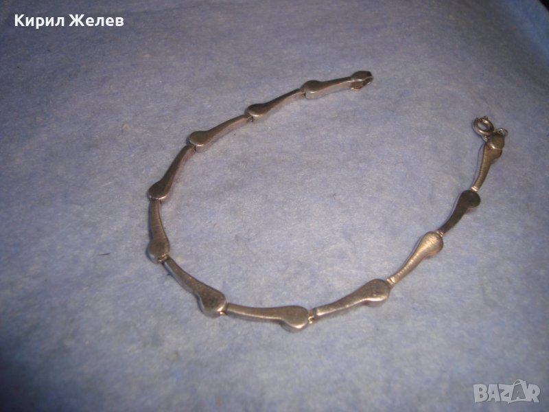 КРАСИВА ЕЛЕГАНТНА СТИЛНА СРЕБЪРНА ВИНТИДЖ ГРИВНА СРЕБРО 925 РЪЧНА МАЙСТОРСКА ИЗРАБОТКА 27325, снимка 1