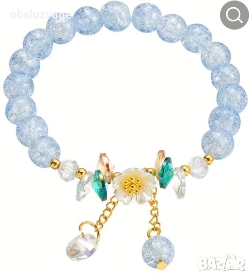 Искряща гривна с талисмани, снимка 1