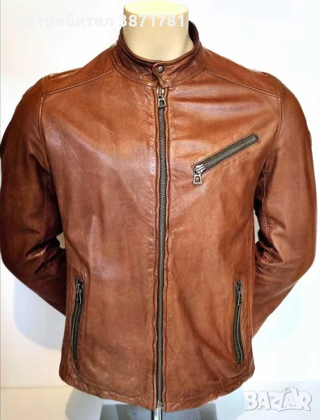 Мъжко кожено яке Hugo Boss , L размер, снимка 1