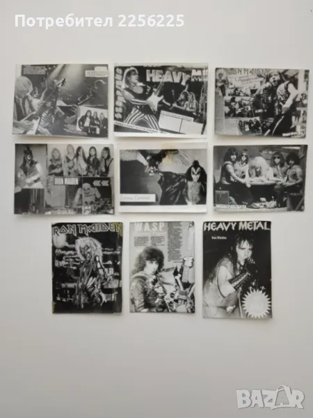 ЛОТ стари картички на метъл групи (лот 9), снимка 1