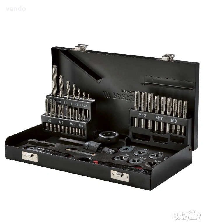 *ЧИСТО НОВ* PARKSIDE Комплект метчици и плашки , снимка 1