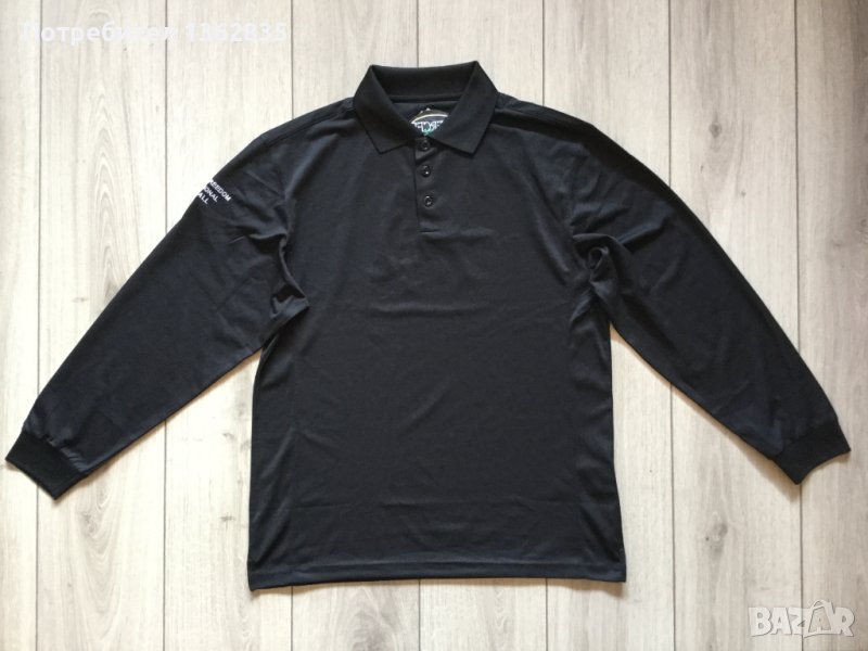 НОВА оригинална черна поло фланела блуза за голф размер L / XL от САЩ, снимка 1