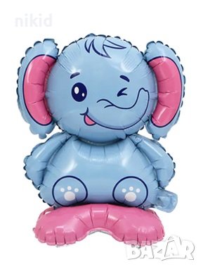 3d слон слонче цял ръст на основа балон фолио фолиев хелий или въздух парти рожден ден, снимка 1