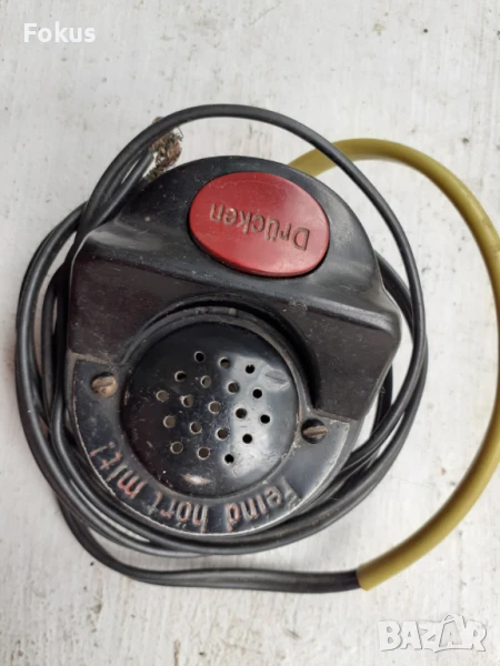 Стара немска нациска трупка,радио, радиостанция WW2 бакелит, снимка 1