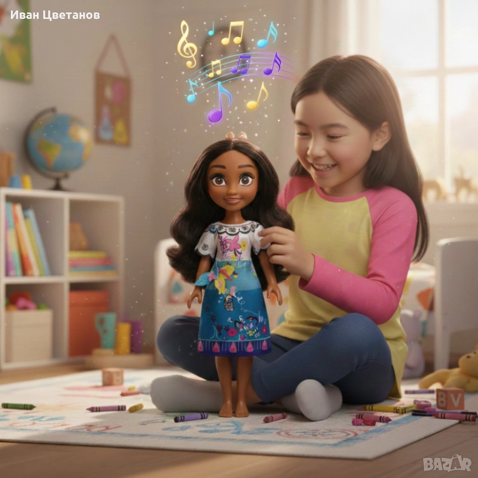 Кукла Magic Girl с очила и музика – Идеален Коледен подарък за малките модни любители, снимка 1