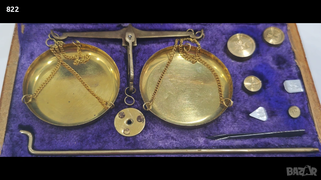 Стара златарска бижутерска везна, снимка 1